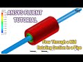 Flow through a mid-Rotating Section of a Pipe | ANSYS Fluent Tutorial | Moving Wall | ANSYS 2021 R1