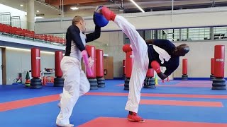 World Karate Champion Kumite Training Block Attack Hand & Kick taqtiq