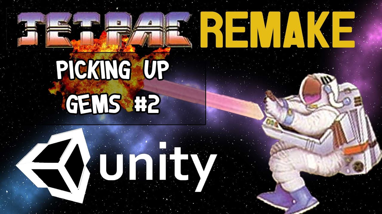 Jetpack Retro Remake in Unity Part 4 - Picking Up Items #2 - YouTube