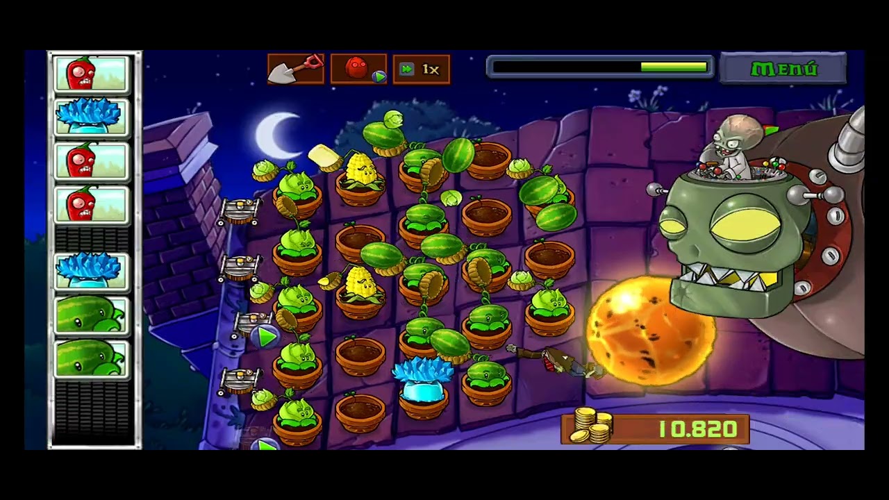 Me enfrente al doctor som BOSS de pvz 1. Aparese un comercial xd