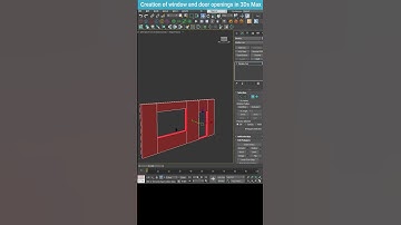 Effortless Window & Door Cutouts: Quick Tutorial in 3Ds Max #shorts #tips #3dsmax #bridge