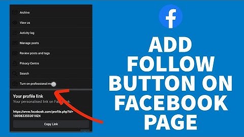 How To Add Follow Button On Facebook Page (2023)