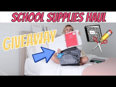 SCHOOL SUPPLIES HAUL | KESLEY JADE - YouTube