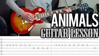 Martin Garrix - Animals Guitar Lesson (With Tabs)