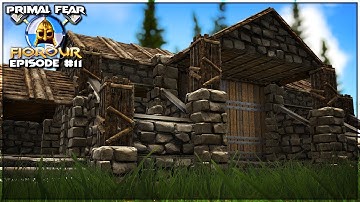 Greenhouse & Workshop Build! Expanding The Viking Stronghold! [EP#11 - ARK: Fjordur]