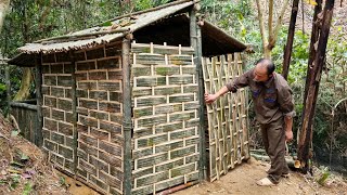 free life in the forest building houses with bamboo /Forest Life Skills