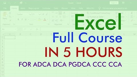 Microsoft Excel 2019 Full Online course for beginner in Hindi, Excel full course सीखें हिंदी में,