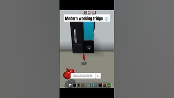 How to make a modern working fridge in Minecraft #minecraft #minecraftpe #memes