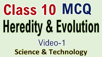 Class 10 Science Chapter 9 Heredity and Evolution Important MCQs | Class 10 Biology MCQs | PART-1|