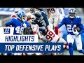 TOP Defensive Plays of Giants 2020 Season | New York Giants