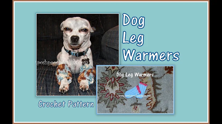 Keep Your Pooch Warm with Stylish Crochet Dog Leg Warmers