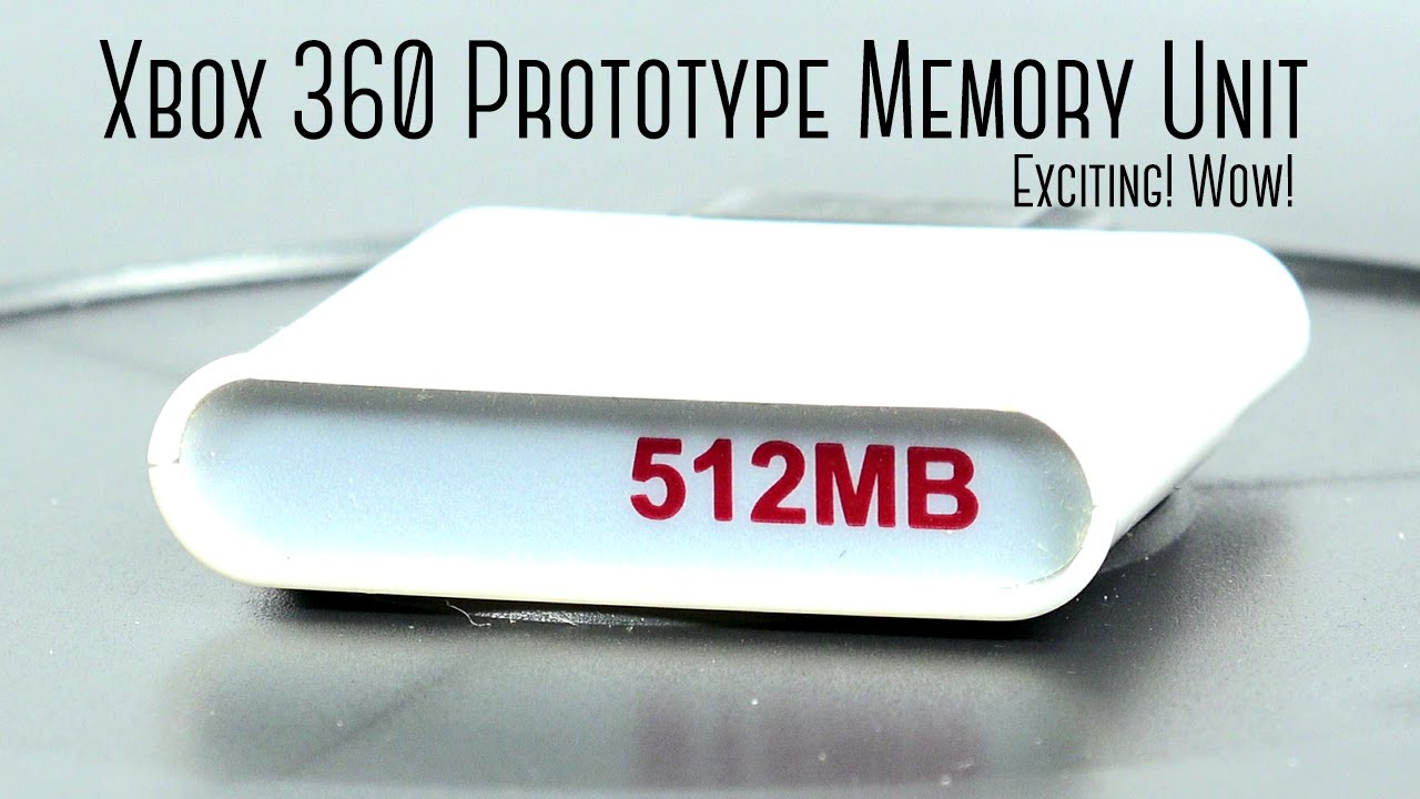 Prototype Xbox 360 512mb Memory Unit - YouTube