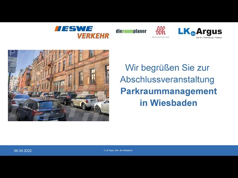 Die Abschlussveranstaltung zur Bürgerbeteiligung zum Parkraummanagementkonzept für Wiesbaden