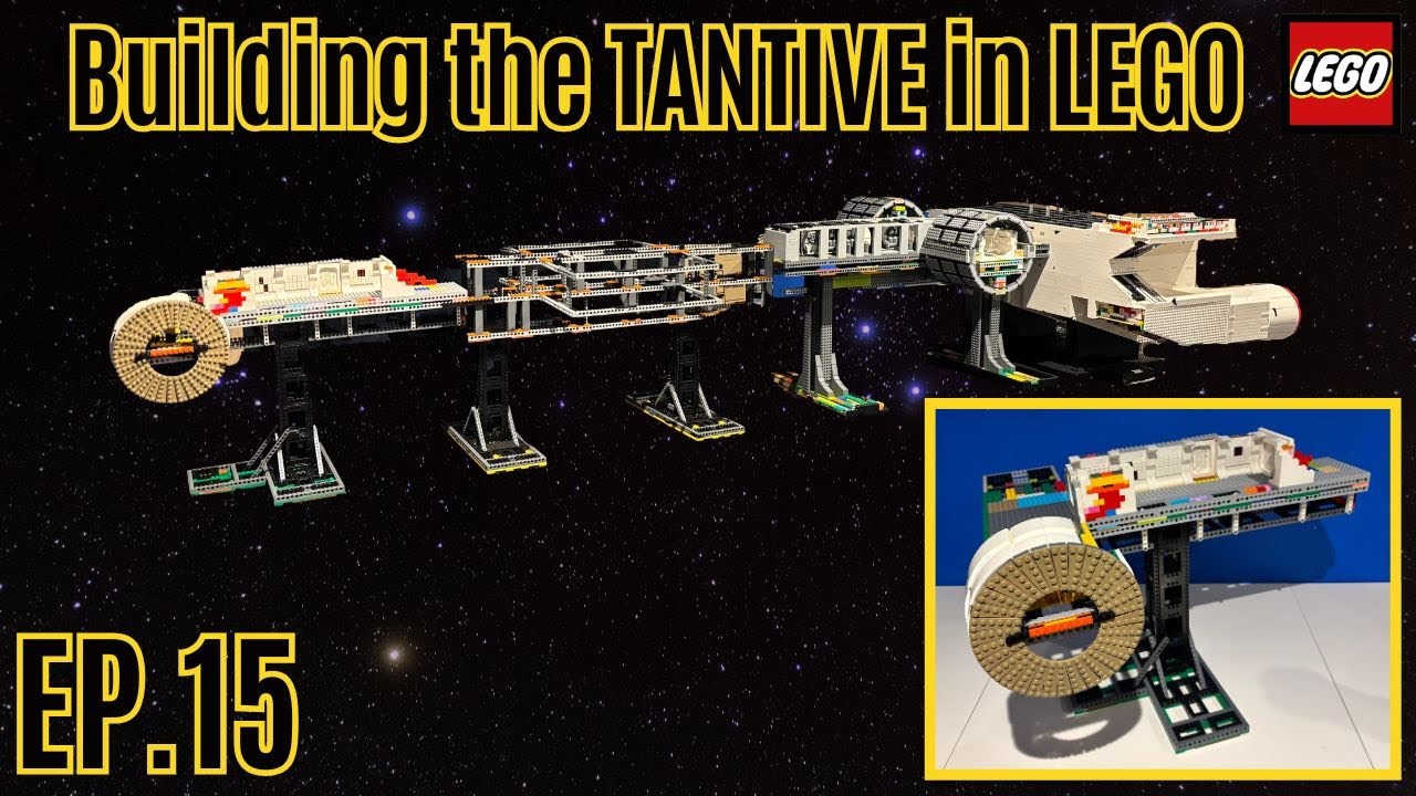 Star Wars LEGO - Building a Minifig Scale Tantive IV - Preparing for the Cockpit - Episode 15