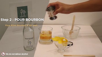 Old Fashioned in 3 easy steps using Swizzle Cocktail Kit | Swizzle | Bourbon cocktail