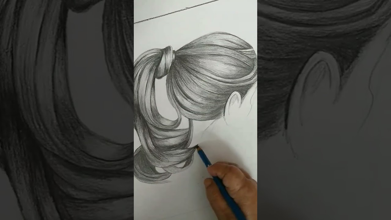 Hair Shading with Pencil....