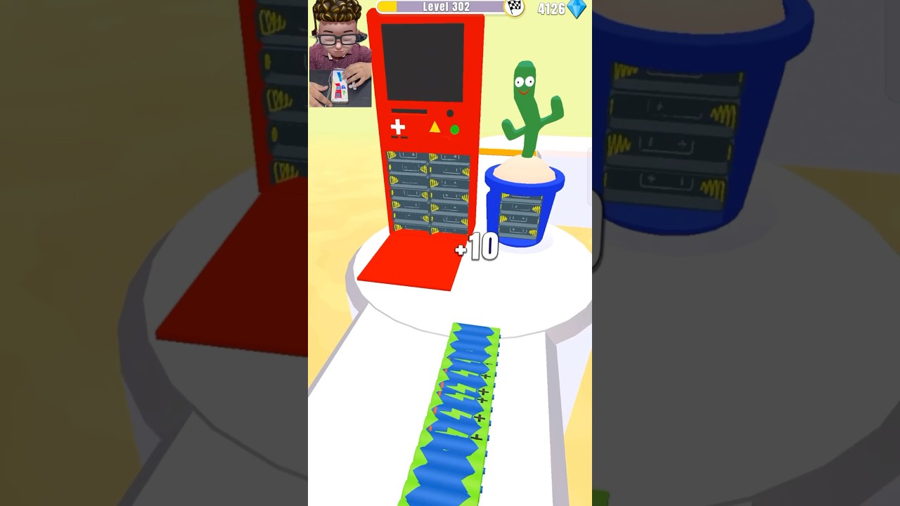 Battery Run 3D Level 302🔋 | Speed + Power Combo! 