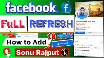Facebook Refresh Sonu Rajput SR //How to add Sonu Rajput //How to monetize X //X 5M impression