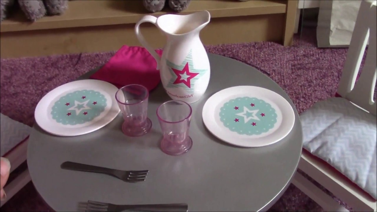 american girl dining set