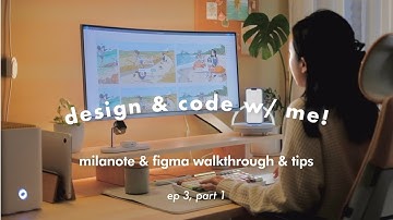 Moodboard & Design Walkthrough & Tips w/ Milanote and Figma | Design & Code With Me Ep. 3