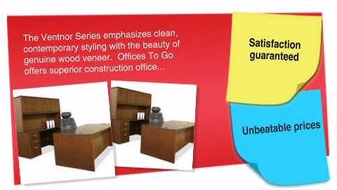 Offices To Go Ventnor Bow Top Desk/Credenza/Hutch Ensemble - VFT21 - ofconcepts.com