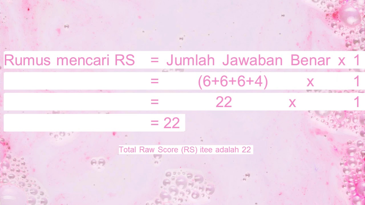 Pengolahan data tes CFIT