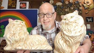 High profit thrift store haul! Amazing GIANT ceramic Persian cats. Ep.59