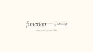Function of Beauty - Customizable Haircare