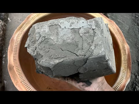 ASMR | Renew Black Mud Dry / Semi Dry Claypot and Floor crumbling 