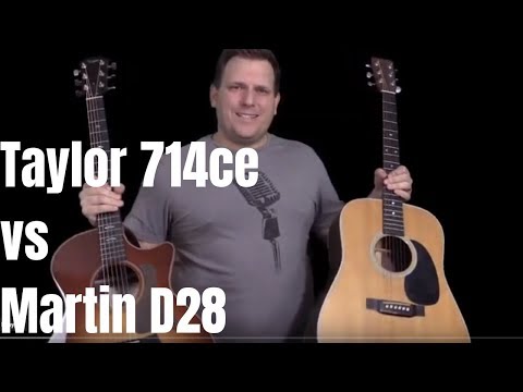 taylor-714ce-vs-martin-d28-acoustic-guitar-showdown-|-the-rosewood-and-spruce-challenge!