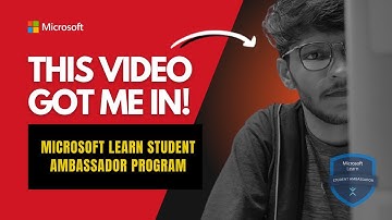 Microsoft Learn Student Ambassador: The Video That Got Me Selected!