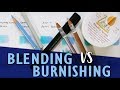 BLENDING VS BURNISHING | How To Blend Coloured Pencils | Tutorial