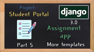 Django Student Portal - assignment app part 5  | 21
