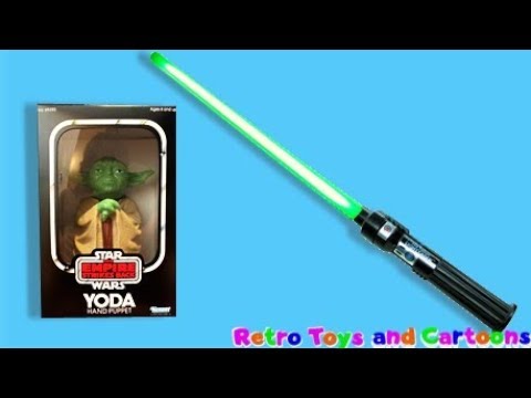 Star Wars the Force Light Saber Yoda Hand Puppet Kenner Commercial