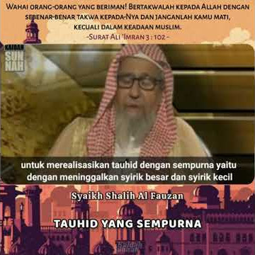 Tauhid yang Sempurna - Syaikh Shalih al Fauzan