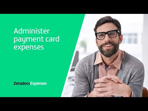 Administer payment card expenses with Zetadocs Expenses