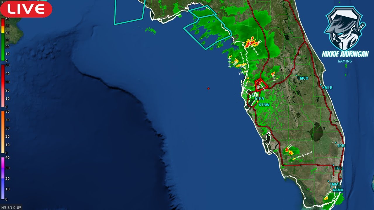 Tracking storms and showers across the Tampa Bay area - YouTube