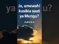 BADO MUNGU ANANENA Lakini Je Unamsikia Waebrania 3 15 Leo Msikie Sauti Yake MunguAnanena BADO MUNGU ANANENA Lakini Je Unamsikia Waebrania 3 15 Leo Msikie Sauti Yake MunguAnanena