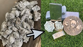 Slag  Melting- Trash To Treasure - Copper Brass - ASMR Metal Melting -BigStackD Casting