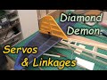 49" Diamond Demon &amp; Bantam 19 Spark Engine - Pt 13: Servos &amp; Control Linkages - Ben Buckle Plans