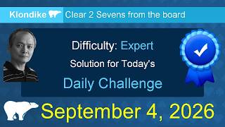 Microsoft Solitaire Collection: Klondike - Expert - September 4, 2026 screenshot 4