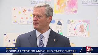 Attention parents: Gov. Baker is making an announcement about COVID-19 testing and child care cen…