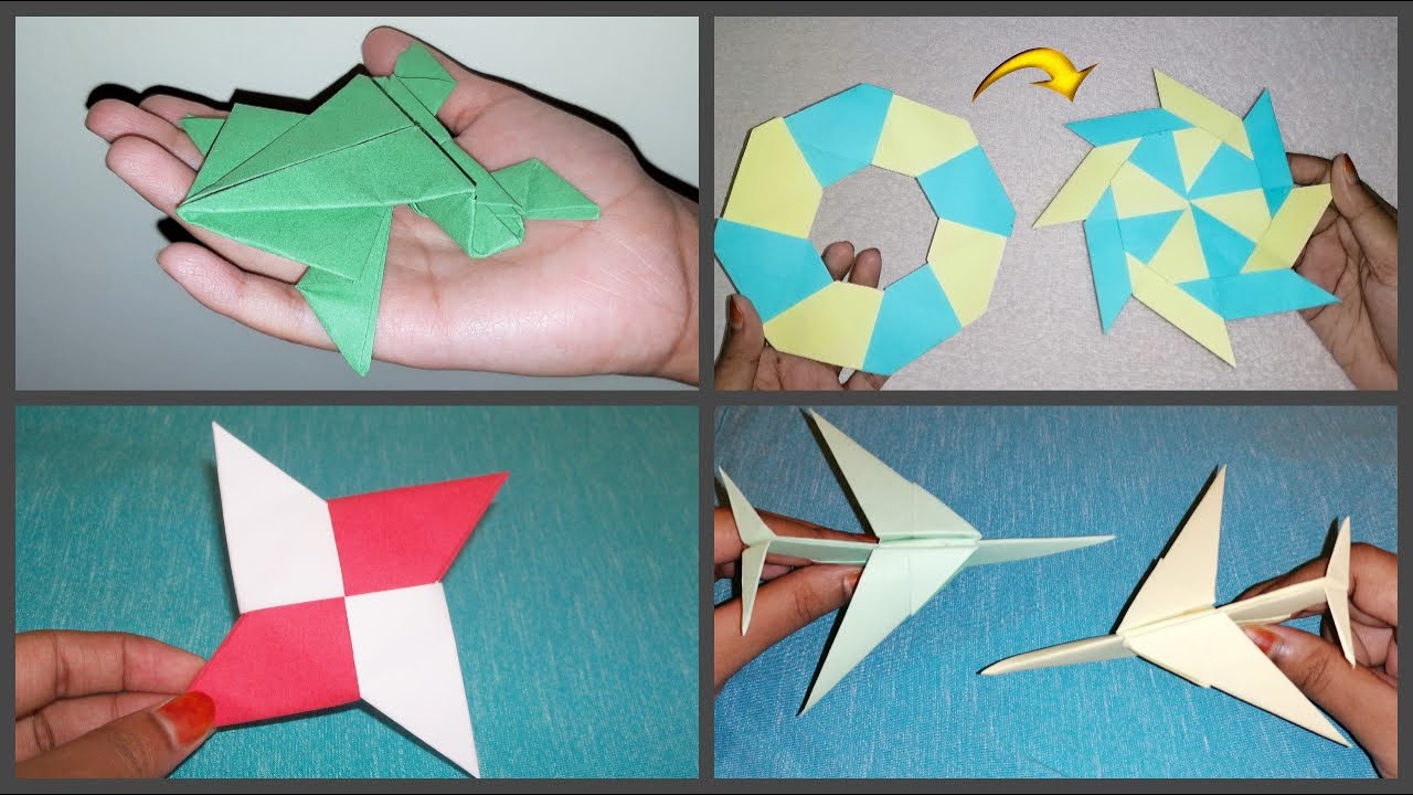 4 Amazing Paper Crafts Step By Step Tutorial Youtube
