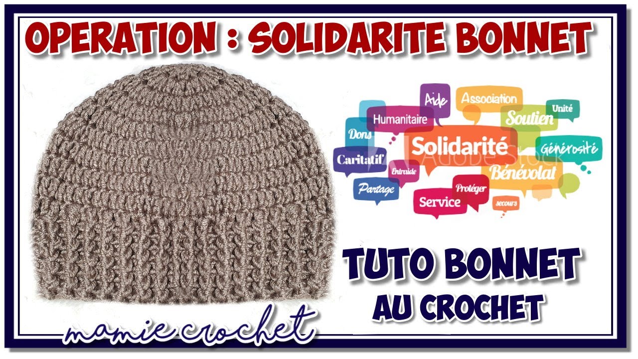 Comment faire un beau geste en faisant un bonnet toutes tailles facile et rapide au crochet tuto