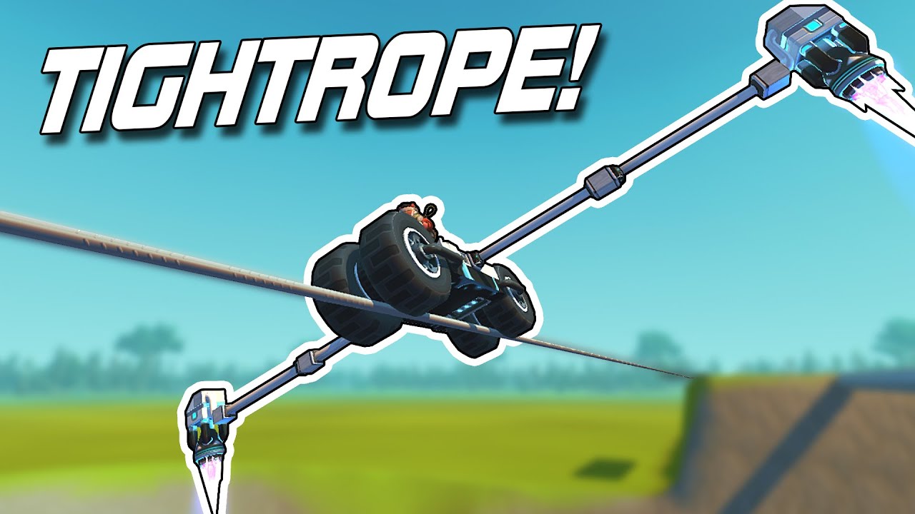 Download NOOB vs PRO: Tightrope Challenge! (Scrap Mechanic Gameplay)