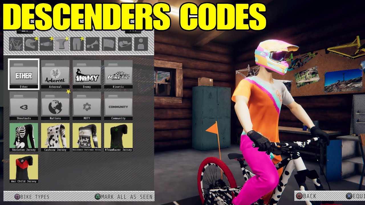 Descenders codes