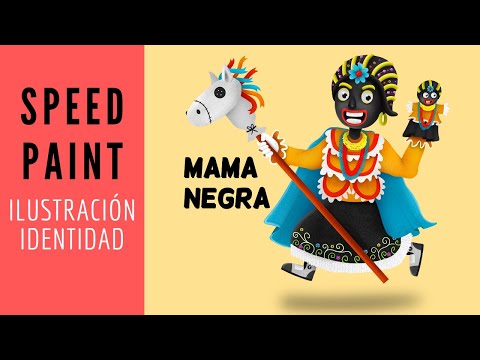 Speed Paint Dibujo Digital Mama Negra Medibang Paint Pro