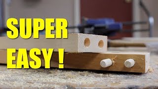 How To Make A Joint With Dowels Without A Jig.