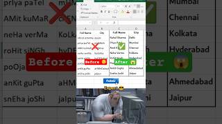 Messy Data 🥹 Part 2 | Excel user must be known this amazing tricks for Data clean #excel #exceltips