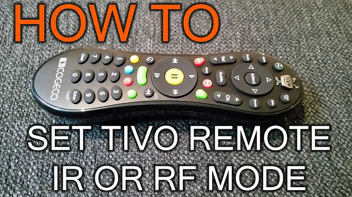 How to Set Tivo Remote on IR or RF Mode